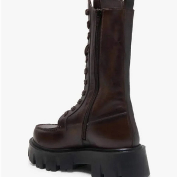 NWOT Free People Jones Lug Sole Combat Boot in Hot Fudge. Sz: 7 - Picture 2 of 12